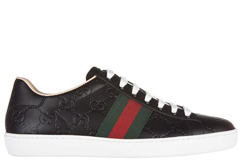 gucci scarpe nere basse|gucci trendy sneakers.